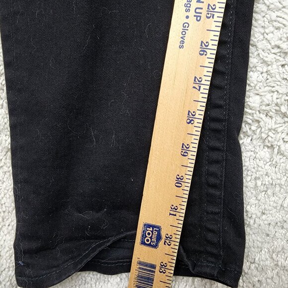 True Religion Jeans Men 44x33 Geno Relaxed Slim Flap Pockets Denim Pants Black - Picture 5 of 11